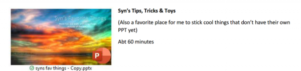 SynsTipsTricksToys